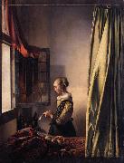 VERMEER VAN DELFT, Jan Girl Reading a Letter at an Open Window oil painting
